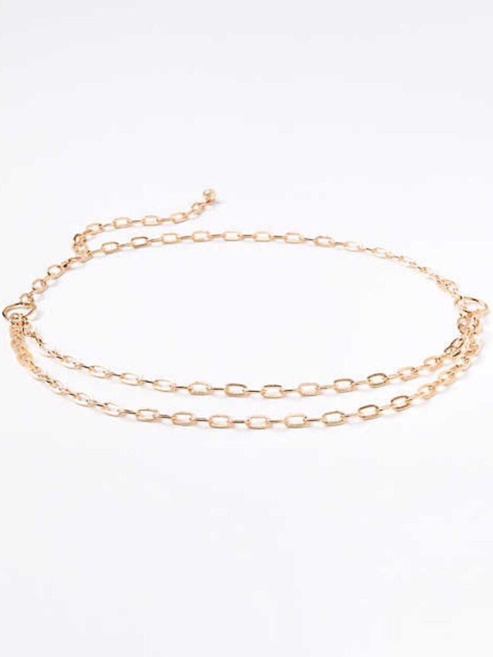 LOFT Chain Link Belt Goldtone Size XS/S NWT